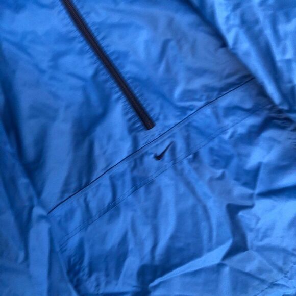 VINTAGE nike jacket windbreaker medium blue BIG SWOOWSH - Picture 11 of 11